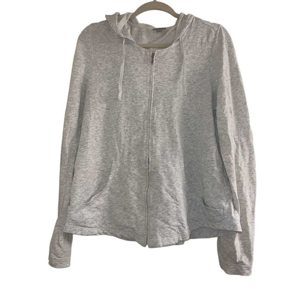 ✨J.Jill Zip Up Hooded Sz Medium Petite Sweatshirt✨ - Picture 2 of 7
